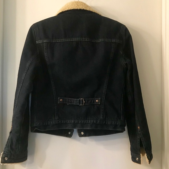 Levi’s Denim Shearling Lined Jacket - Picture 5 of 7